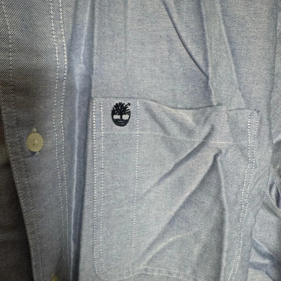 TIMBERLAND Men’s Size XL Light Blue Long Sleeve Button Down Dresz Shirt - Picture 3 of 7